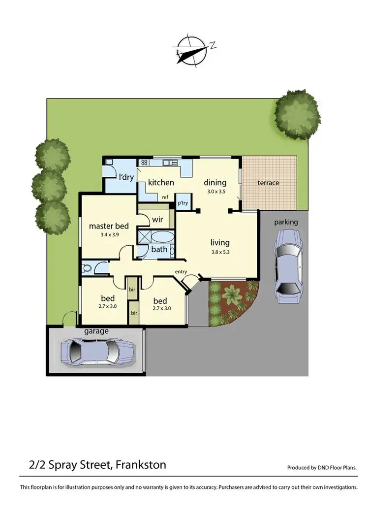 Floorplan of Homely unit listing, 2/2 Spray Street, Frankston VIC 3199