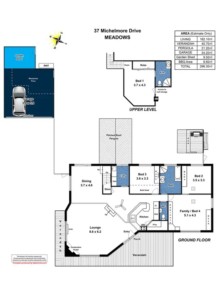 Floorplan of Homely house listing, 37 Michelmore Drive, Meadows SA 5201
