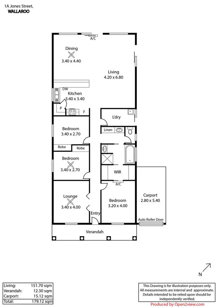 Floorplan of Homely house listing, 1A Jones Street, Wallaroo SA 5556