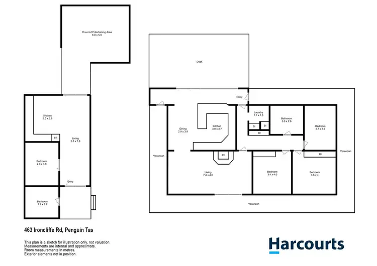 Floorplan of Homely rural property listing, 463 Ironcliffe Road, Penguin TAS 7316