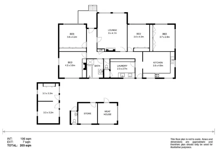 Floorplan of Homely rural property listing, 13520 Thunderbolts Way, Walcha NSW 2354