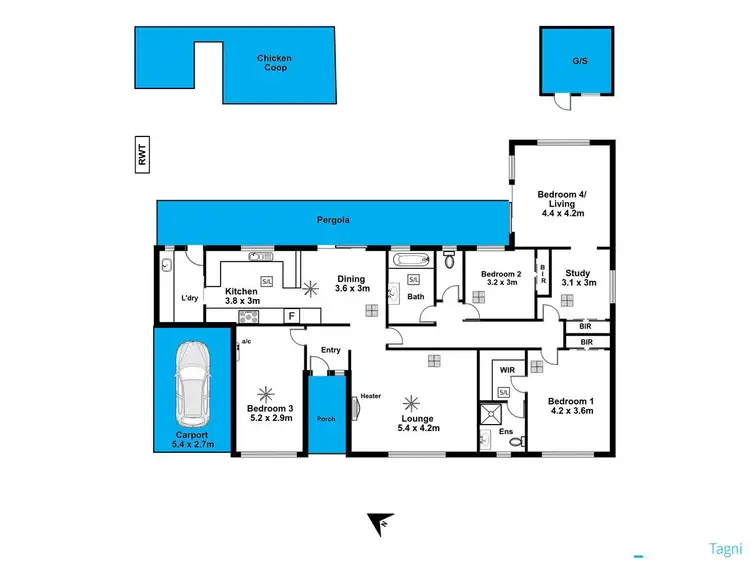 Floorplan of Homely house listing, 2 Shiraz Court, Aberfoyle Park SA 5159