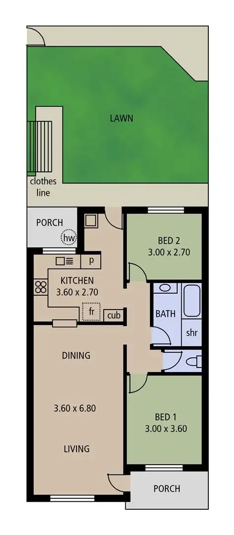 Floorplan of Homely unit listing, 18/29 Epstein Drive, Morphett Vale SA 5162