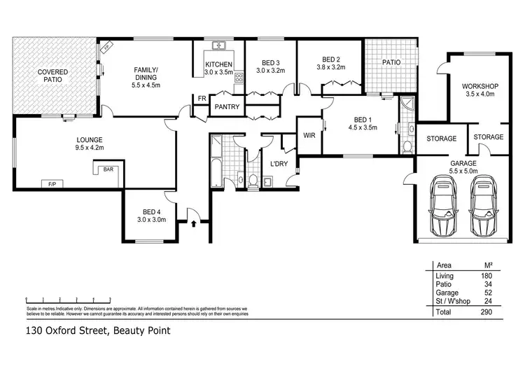 Floorplan of Homely house listing, 130 Oxford Street, Beauty Point TAS 7270