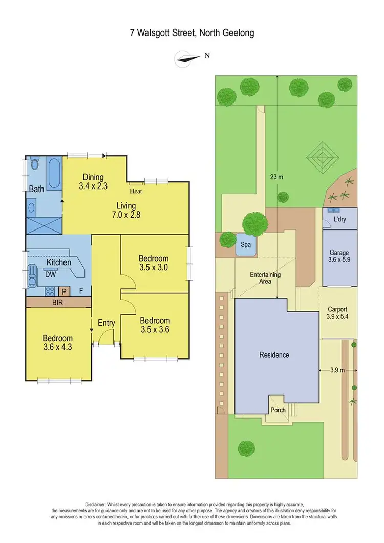 Floorplan of Homely house listing, 7 Walsgott Street, North Geelong VIC 3215