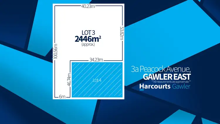Floorplan of Homely land listing, 3A Peacock Avenue, Gawler East SA 5118