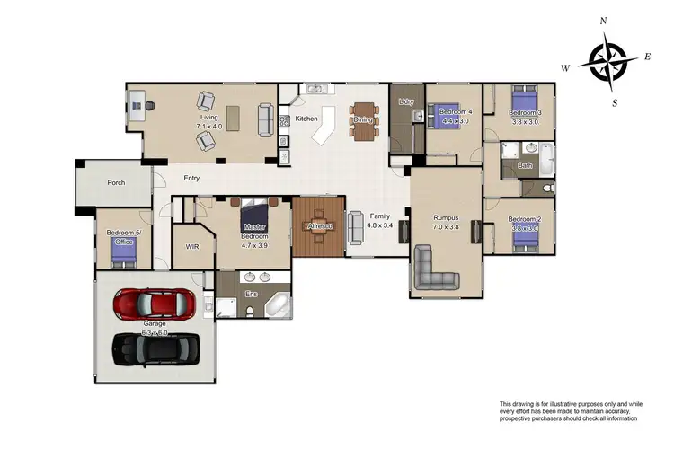 Floorplan of Homely house listing, 15 Cedarwood Crescent, Berwick VIC 3806