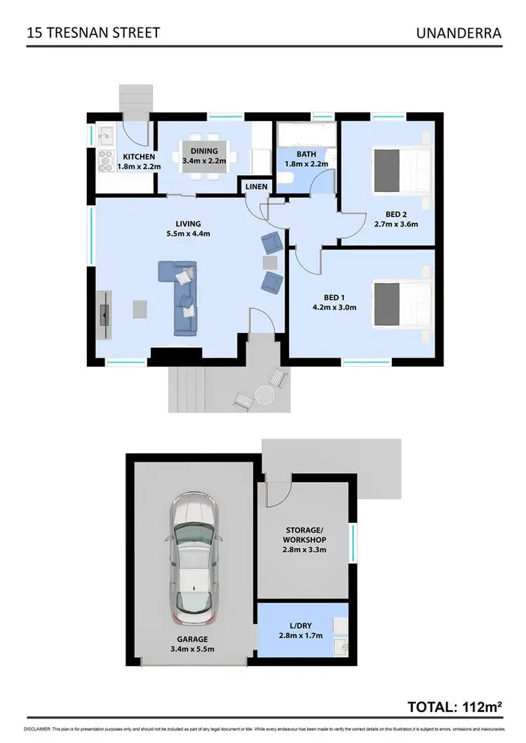 Floorplan of Homely house listing, 15 Tresnan Street, Unanderra NSW 2526