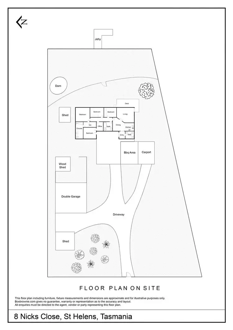 Floorplan of Homely house listing, 8 Nicks Close, St Helens TAS 7216