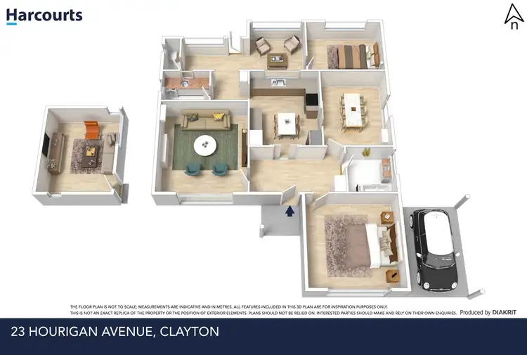 Floorplan of Homely house listing, 23 Hourigan Avenue, Clayton VIC 3168