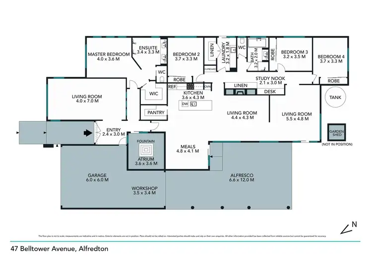 Floorplan of Homely house listing, 47 Belltower Avenue, Alfredton VIC 3350