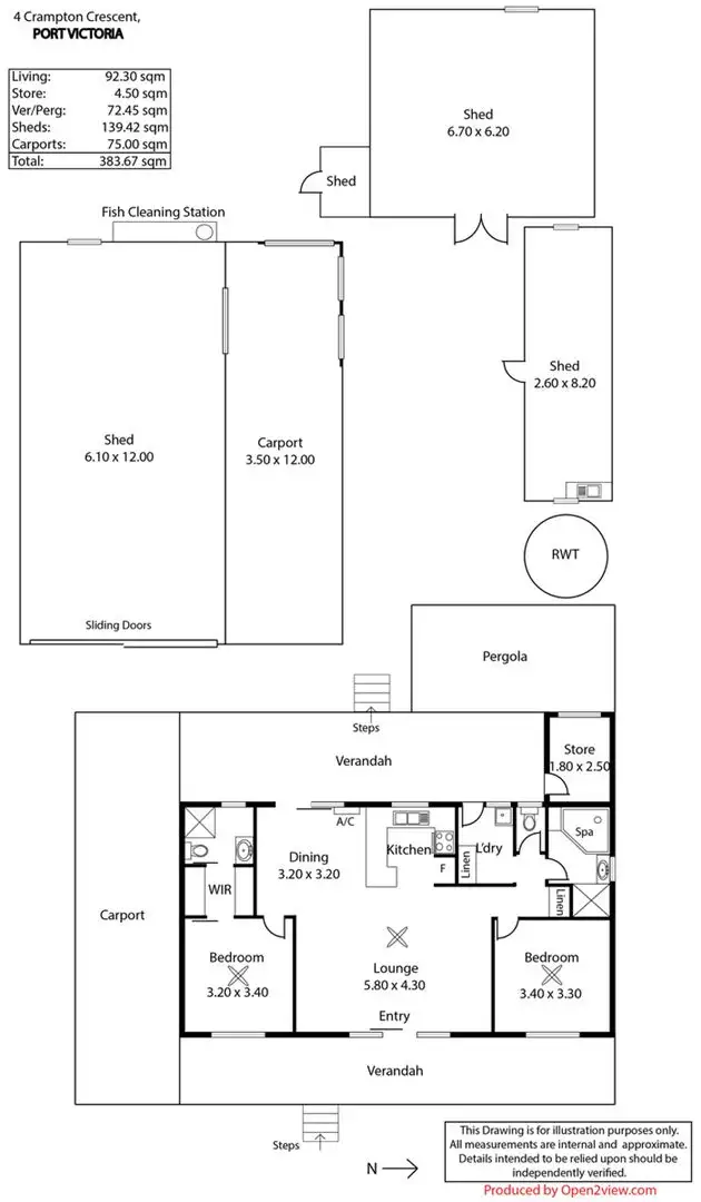 Floorplan of Homely house listing, 4 Crampton Crescent, Port Victoria SA 5573