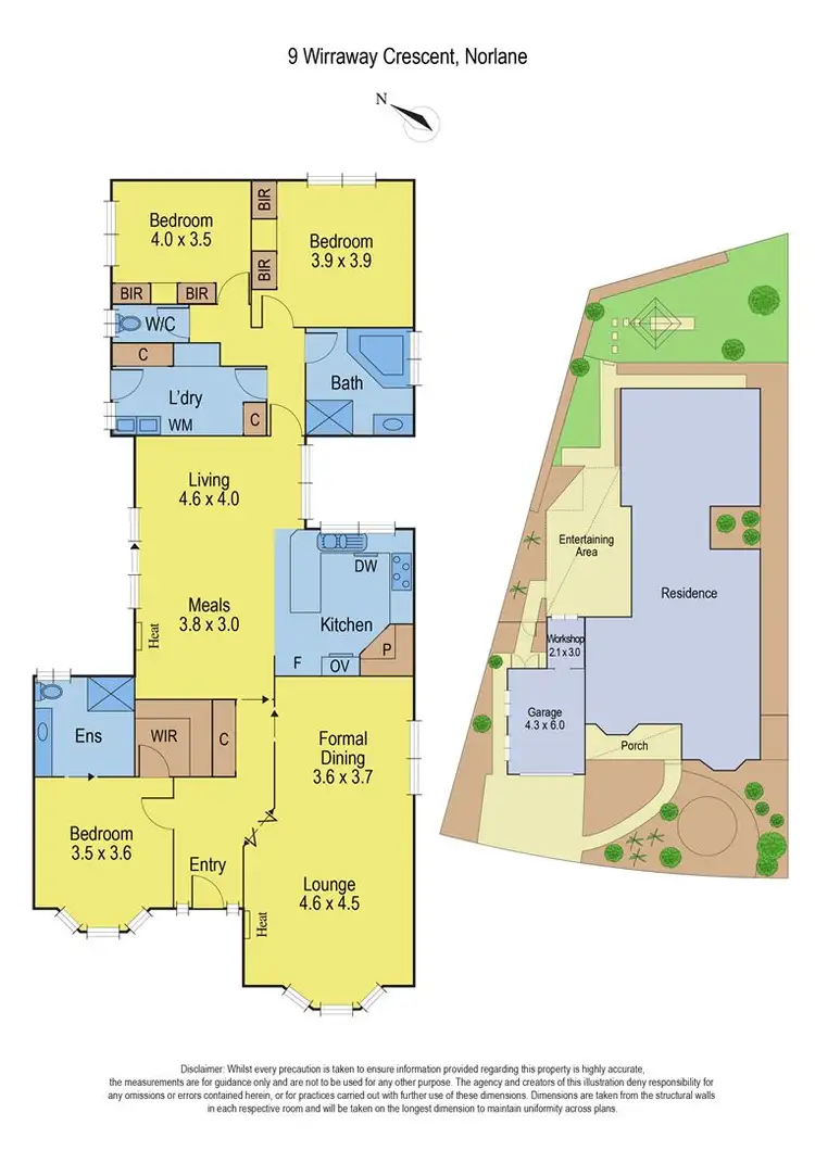 Floorplan of Homely house listing, 9 Wirraway Crescent, Norlane VIC 3214