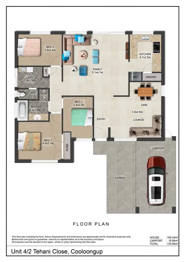 Floorplan of Homely villa listing, 4/2 Tehani Close, Cooloongup WA 6168