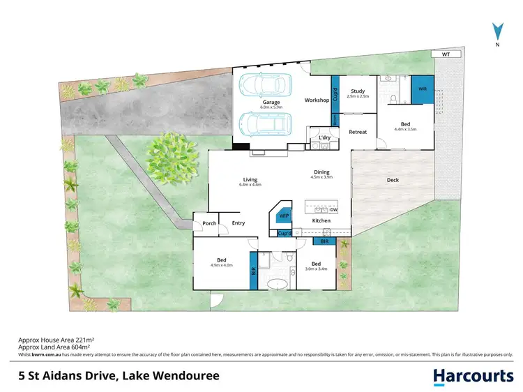 Floorplan of Homely house listing, 5 St Aidans Drive, Lake Wendouree VIC 3350