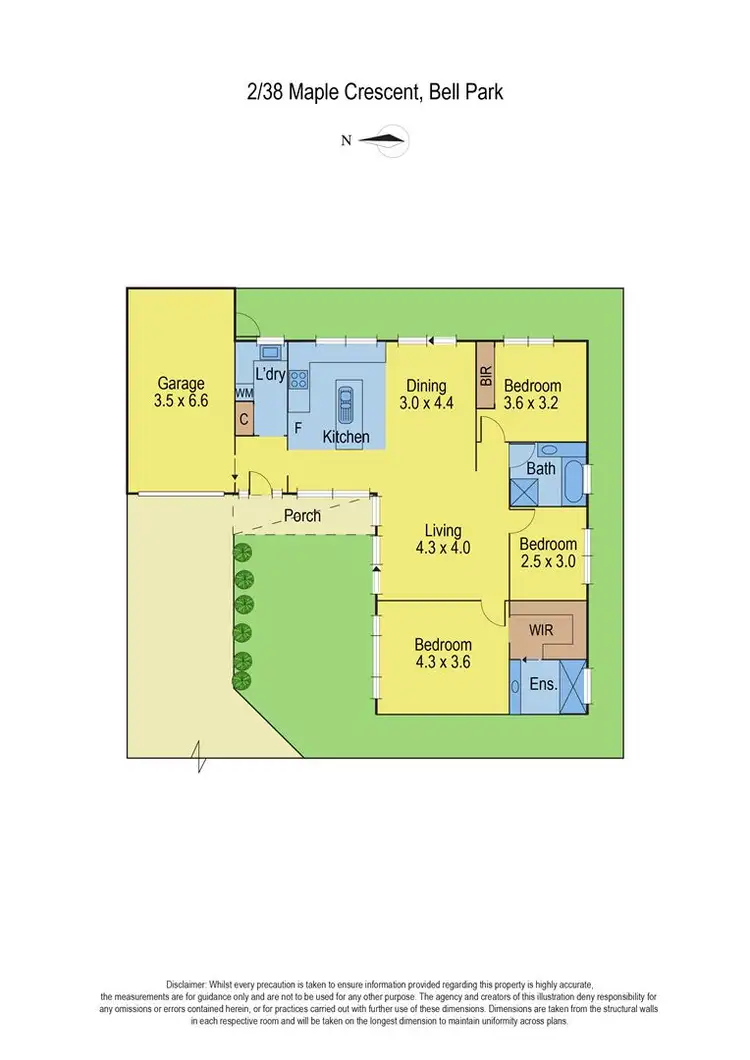 Floorplan of Homely house listing, 2/38 Maple Crescent, Bell Park VIC 3215