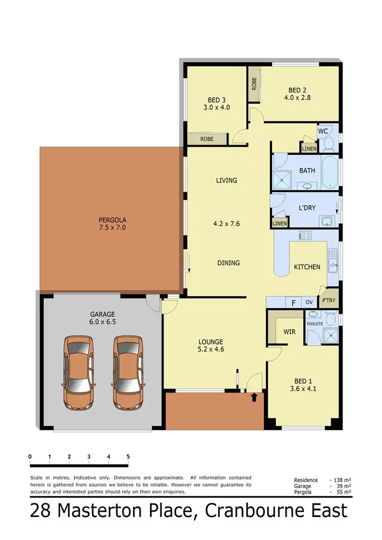 Floorplan of Homely house listing, 28 Masterton Place, Cranbourne East VIC 3977