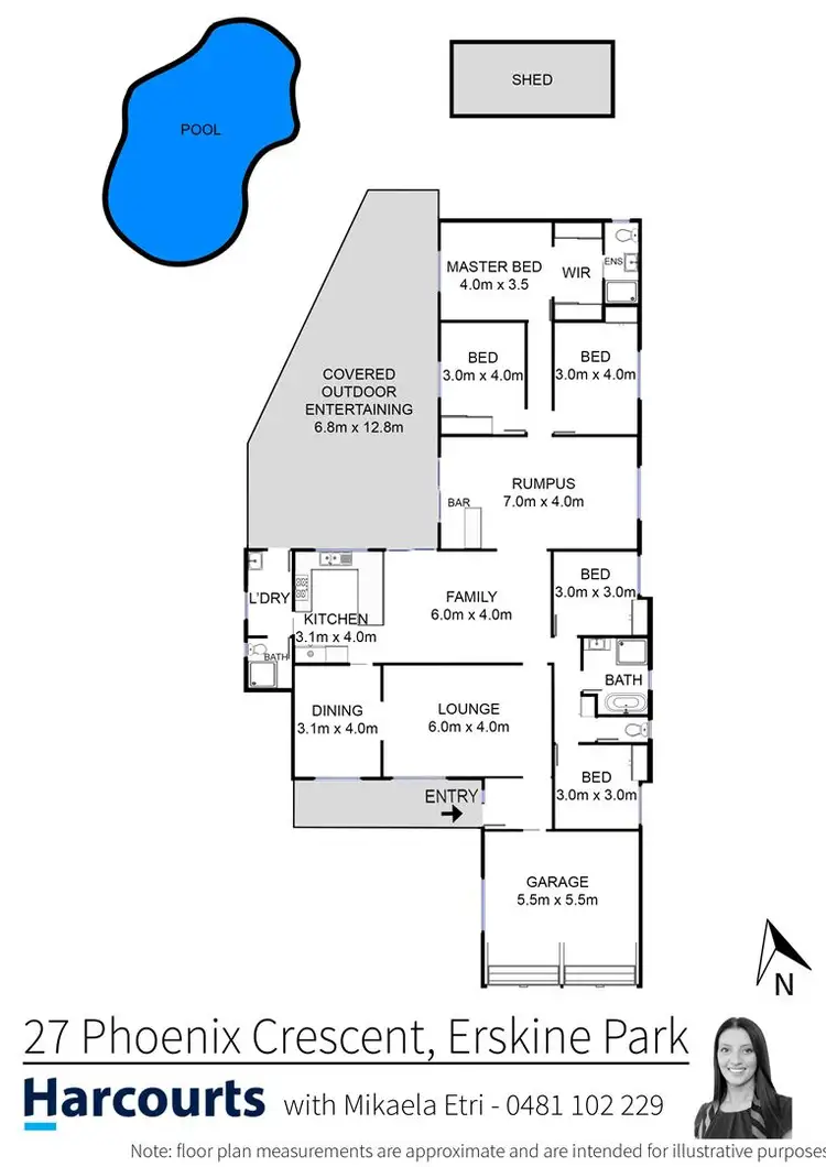 Floorplan of Homely house listing, 27 Phoenix Crescent, Erskine Park NSW 2759