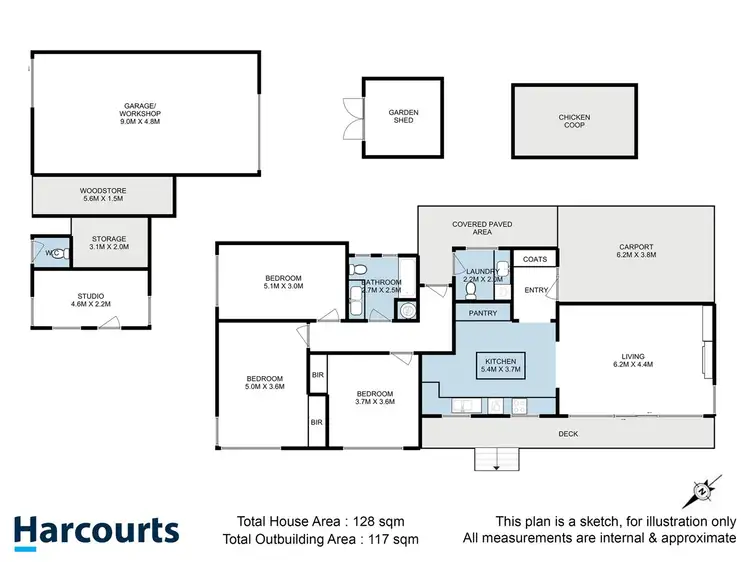 Floorplan of Homely house listing, 5 Pine Lodge Road, Glen Huon TAS 7109