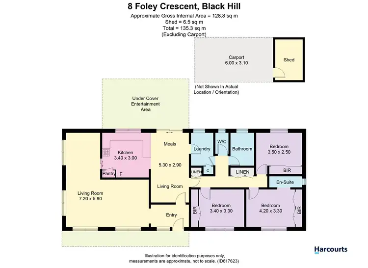 Floorplan of Homely house listing, 8 Foley Crescent, Black Hill VIC 3350