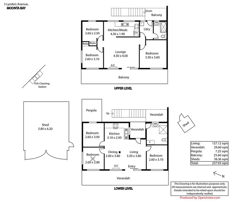 Floorplan of Homely house listing, 3 Lyndon Avenue, Moonta Bay SA 5558