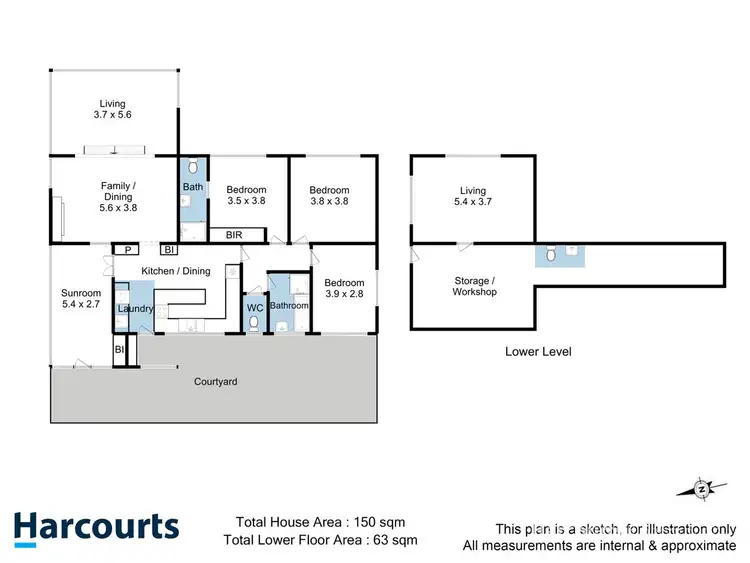 Floorplan of Homely house listing, 208 Channel Highway, Taroona TAS 7053
