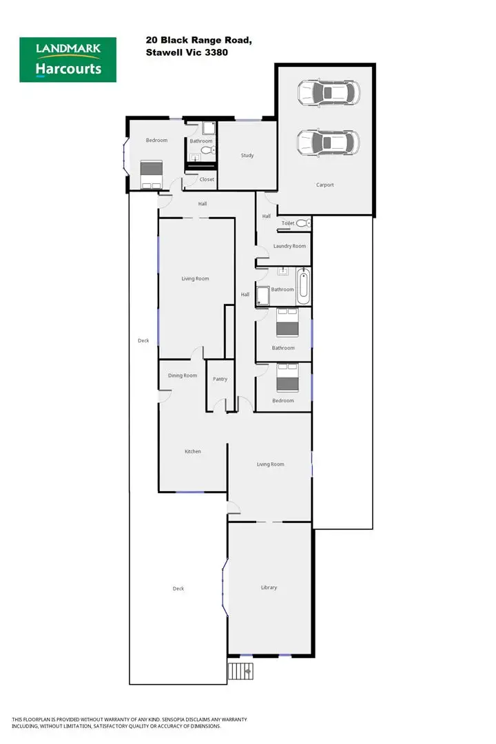 Floorplan of Homely rural property listing, 20 Black Range Road, Stawell VIC 3380