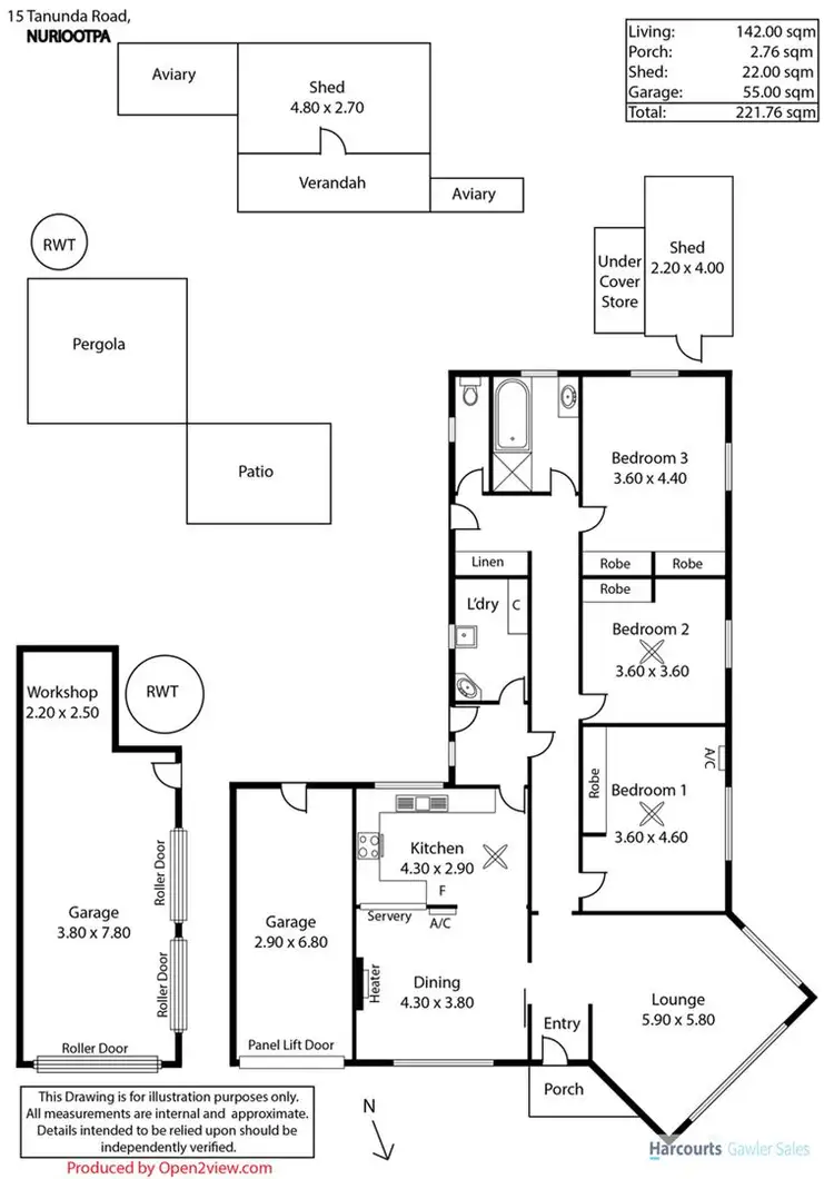 Floorplan of Homely house listing, 15 Tanunda Road, Nuriootpa SA 5355