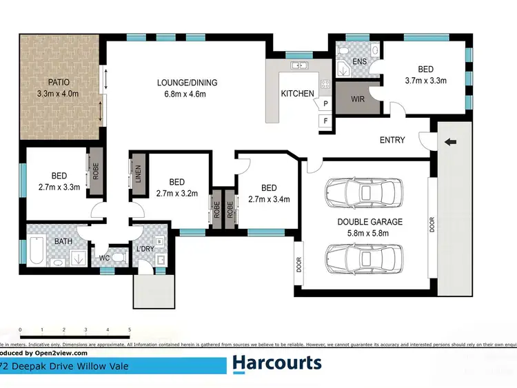 Floorplan of Homely house listing, 72 Deepak Drive, Willow Vale QLD 4209