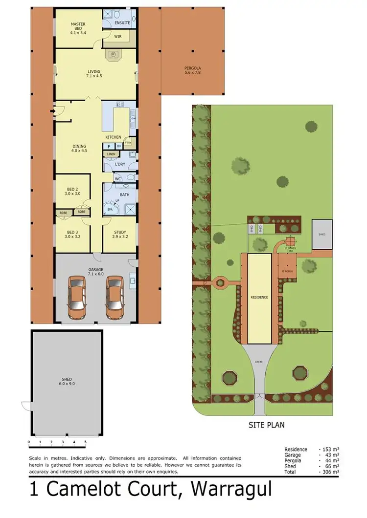 Floorplan of Homely house listing, 1 Camelot Court, Warragul VIC 3820