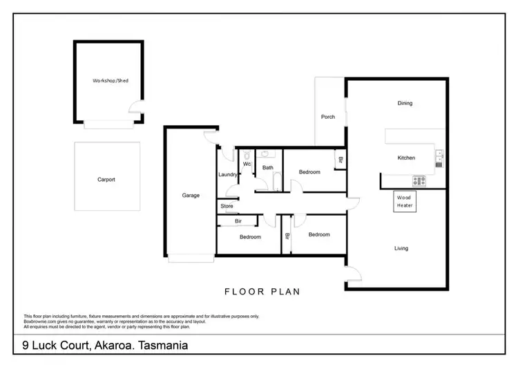 Floorplan of Homely house listing, 9 Luck Court, Akaroa TAS 7216