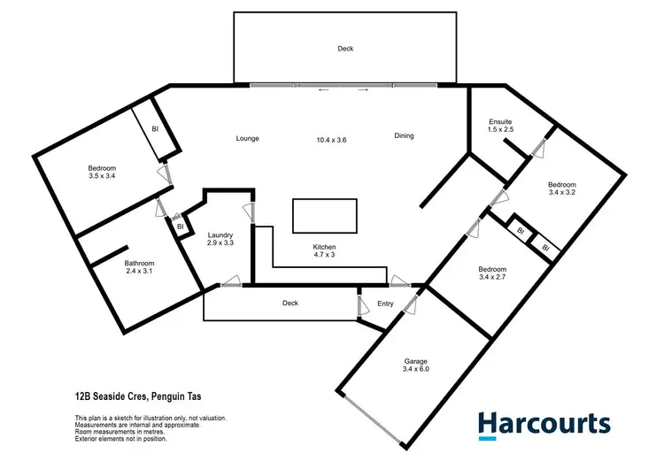 Floorplan of Homely house listing, 12B Seaside Crescent, Penguin TAS 7316