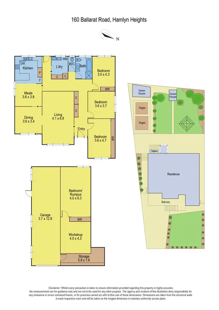 Floorplan of Homely house listing, 160 Ballarat Road, Hamlyn Heights VIC 3215
