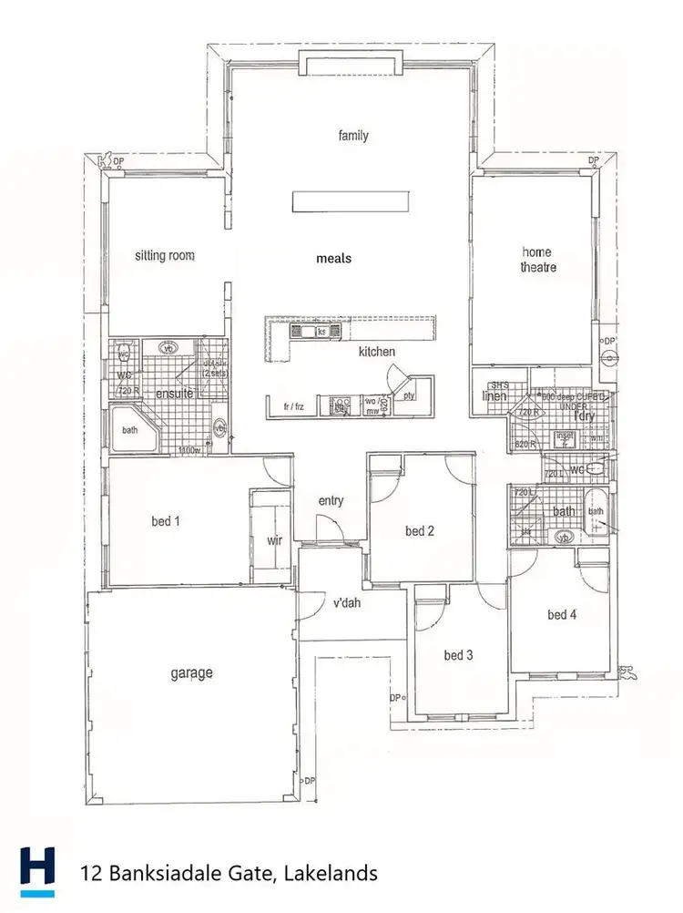 Floorplan of Homely house listing, 12 Banksiadale Gate, Lakelands WA 6180