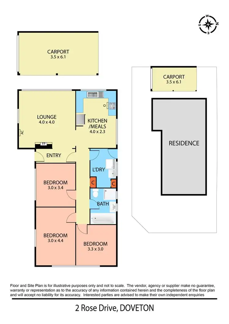 Floorplan of Homely house listing, 2 Rose Drive, Doveton VIC 3177