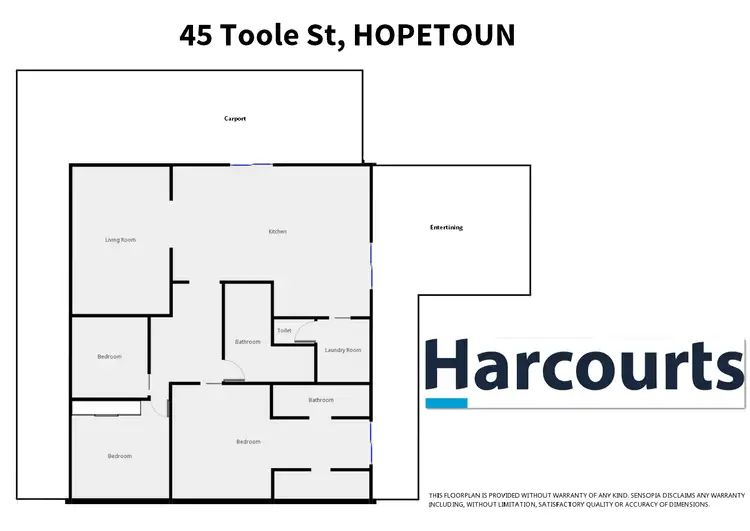 Floorplan of Homely house listing, 45 Toole Street, Hopetoun VIC 3396
