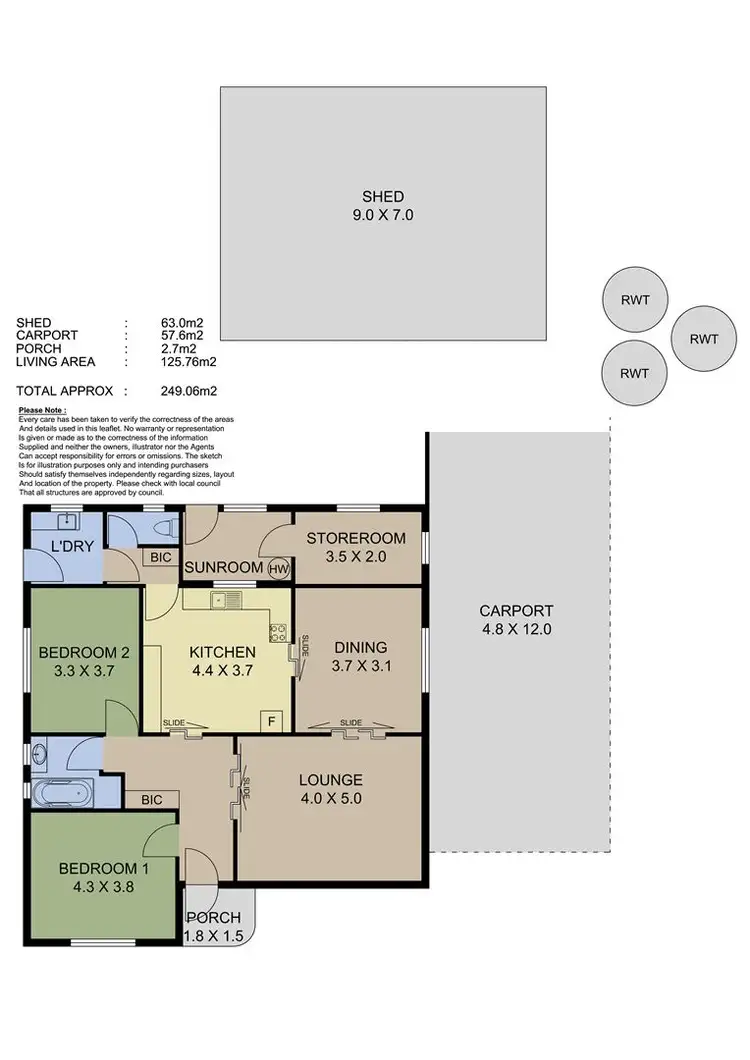 Floorplan of Homely house listing, 325 Ironbank Road, Ironbank SA 5153