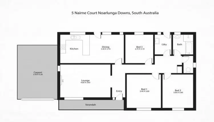 Floorplan of Homely house listing, 5 Nairne Court, Noarlunga Downs SA 5168