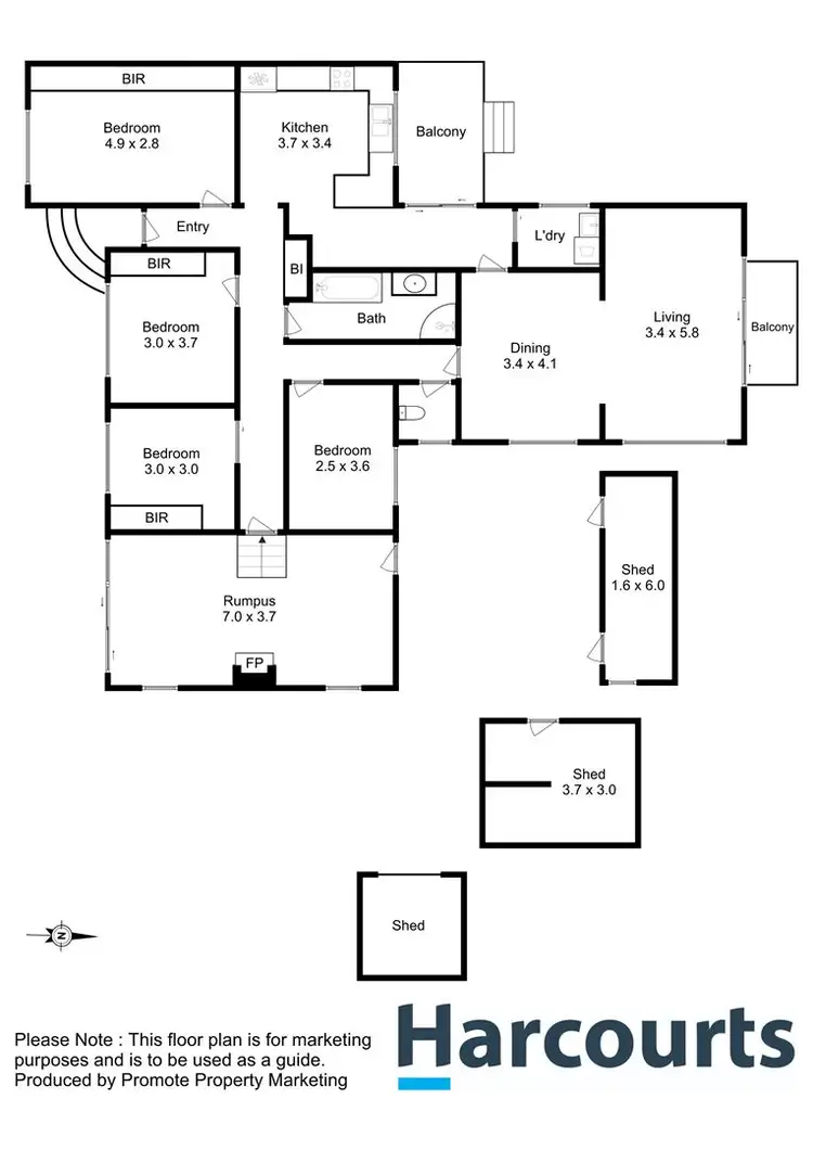 Floorplan of Homely house listing, 33 Adelphi Road, Claremont TAS 7011