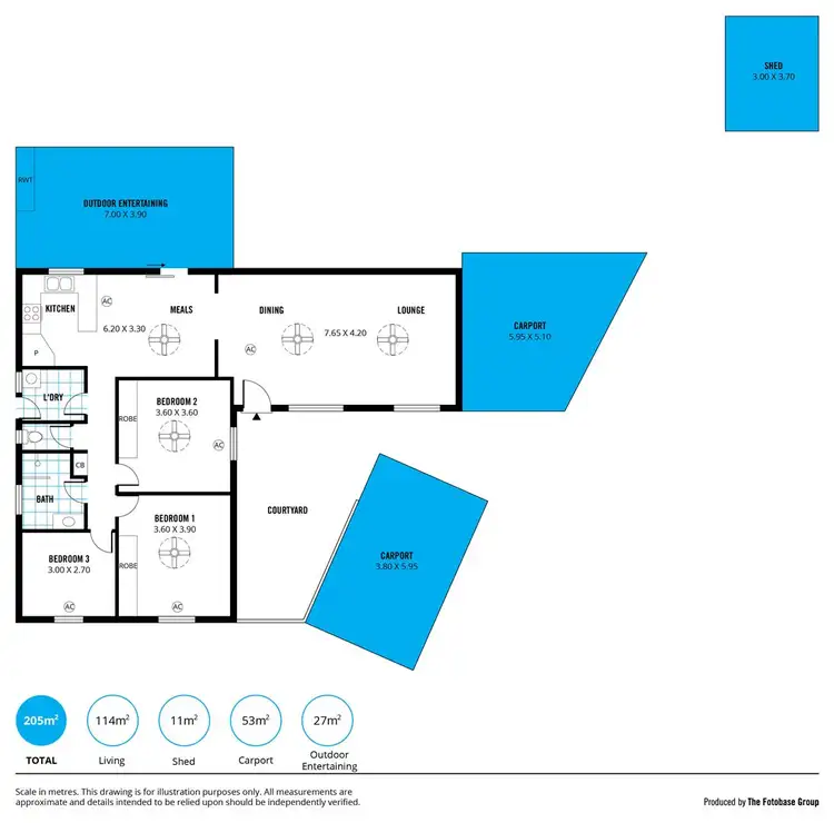 Floorplan of Homely house listing, 7 Santana Court, Aberfoyle Park SA 5159