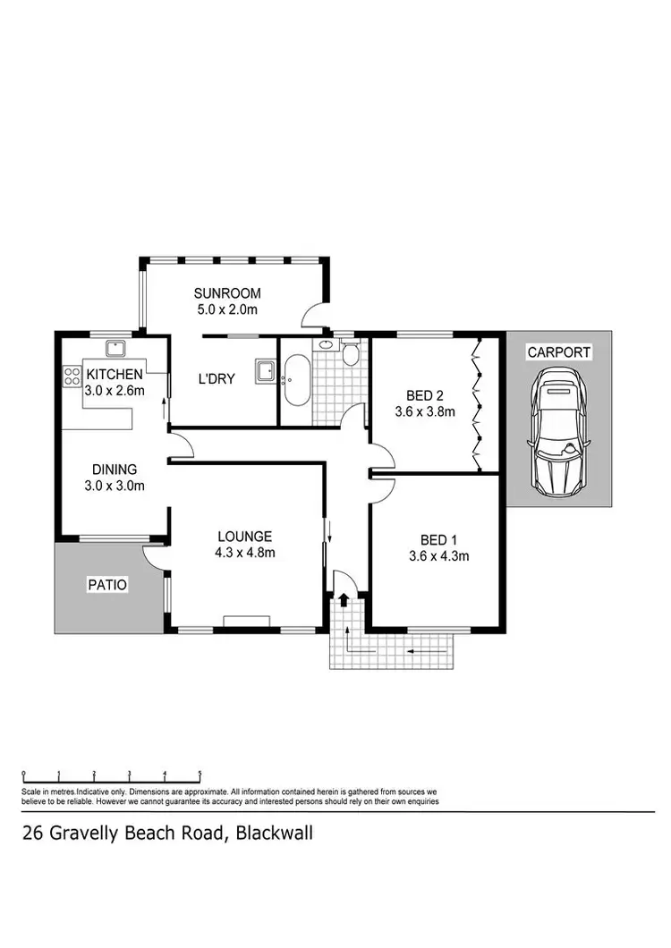 Floorplan of Homely house listing, 26 Gravelly Beach Road, Blackwall TAS 7275