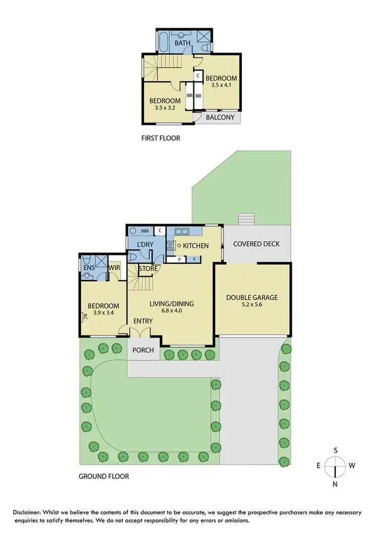 Floorplan of Homely townhouse listing, 1/18 Cadorna Street, Box Hill South VIC 3128