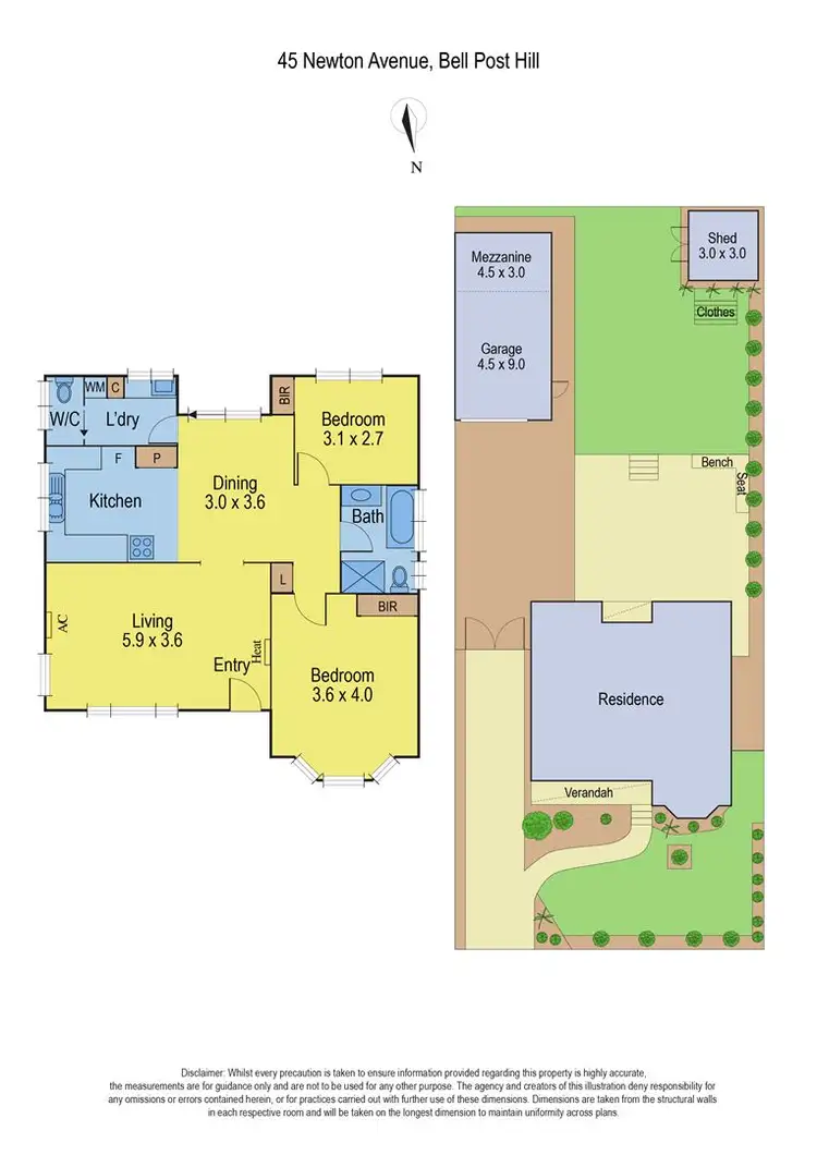 Floorplan of Homely house listing, 45 Newton Avenue, Bell Post Hill VIC 3215