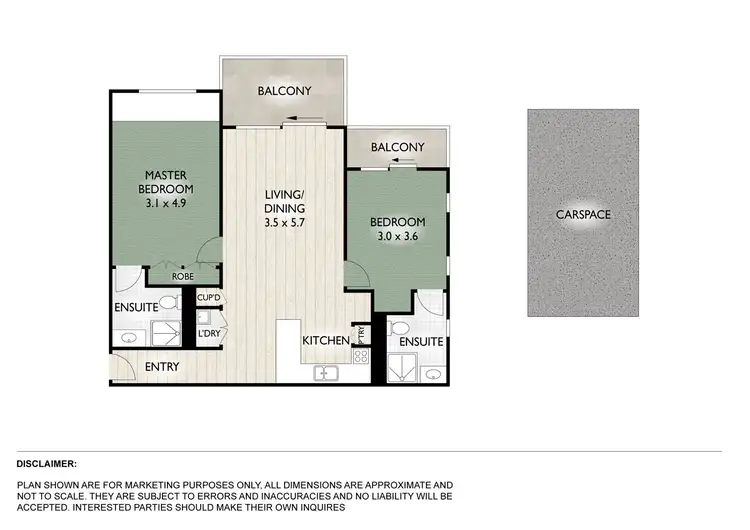 Floorplan of Homely apartment listing, 96/35 Morrow Street, Taringa QLD 4068