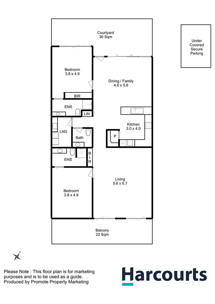 Floorplan of Homely apartment listing, 4/285 Elizabeth Street, North Hobart TAS 7000