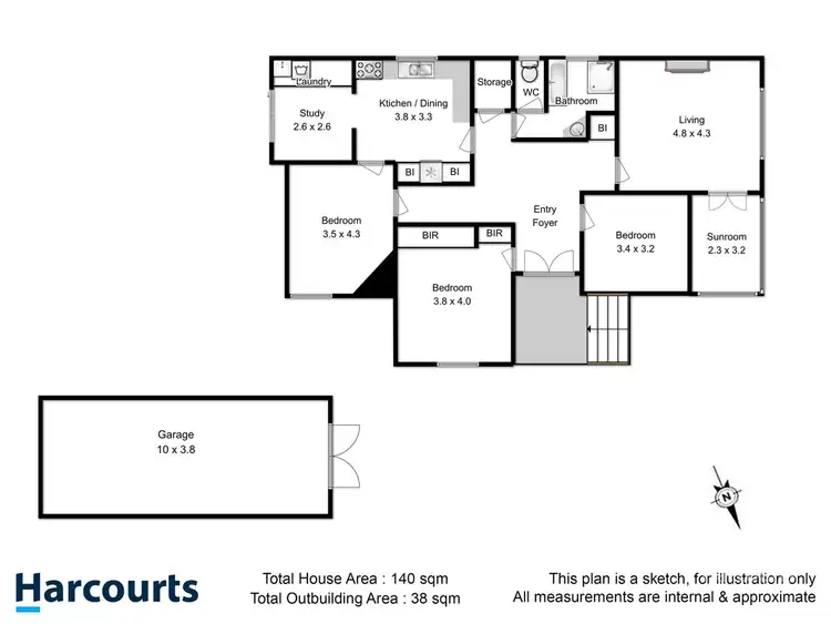 Floorplan of Homely house listing, 17 Carlton Street, New Town TAS 7008