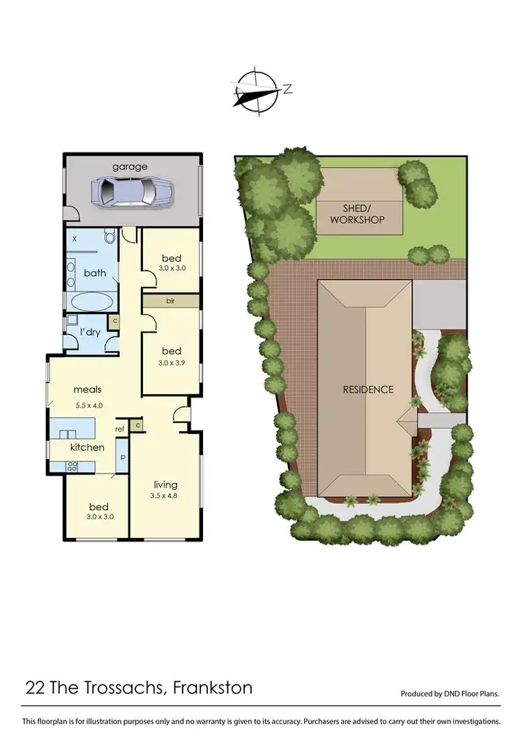 Floorplan of Homely house listing, 22 The Trossachs, Frankston VIC 3199