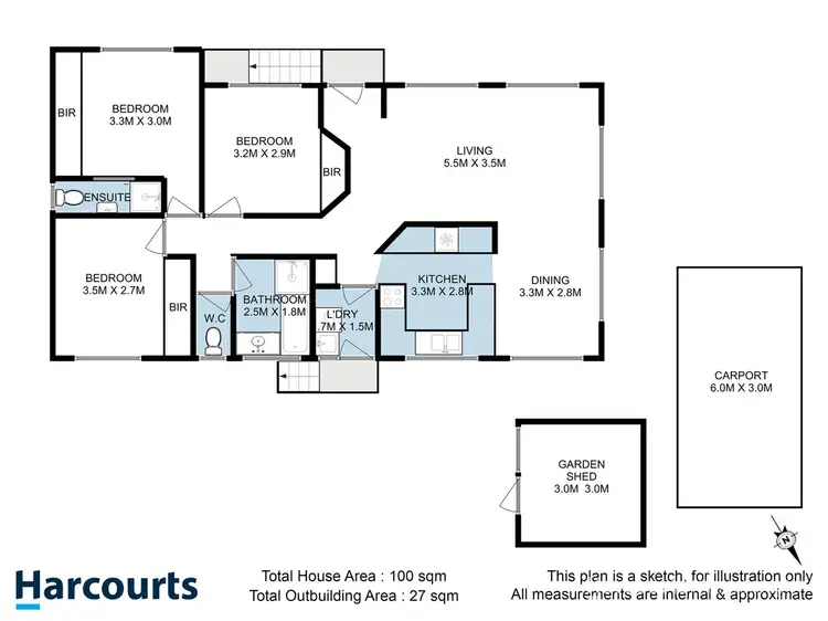 Floorplan of Homely house listing, 1 Celery Top Drive, Kingston TAS 7050