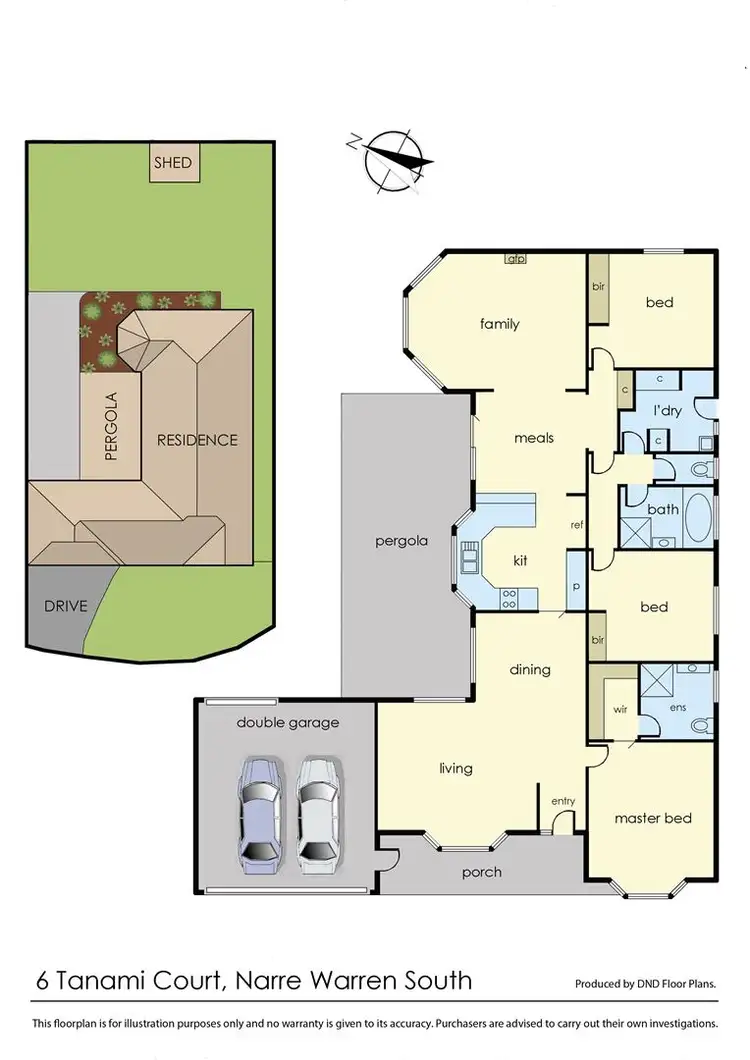 Floorplan of Homely house listing, 6 Tanami Court, Narre Warren South VIC 3805