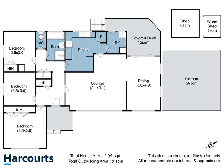 Floorplan of Homely house listing, 20 Bangalee Street, Lauderdale TAS 7021
